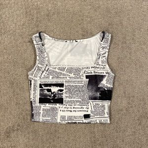graphic newspaper top from amazon